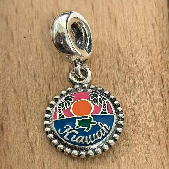 Pandora Sunset Exclusive Dangle Charm Pendant, S925 Silver Bracelets - Picture 1 of 4